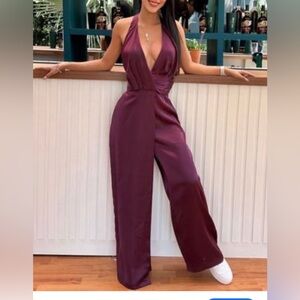 Jumpsuit by Zara burgandy/ Rich Brown Garment size small NWT